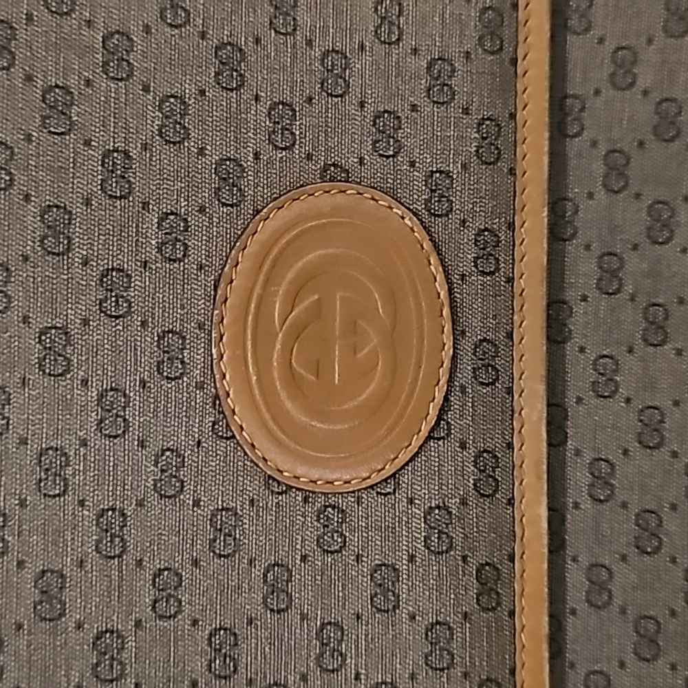 GUCCI Micro GG Supreme Shoulder Bag PVC Beige Auth - Picture 3 of 13